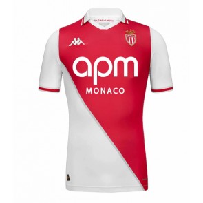 Billiga AS Monaco Eliesse Ben Seghir #7 Hemmatröja 2024-25 Kortärmad